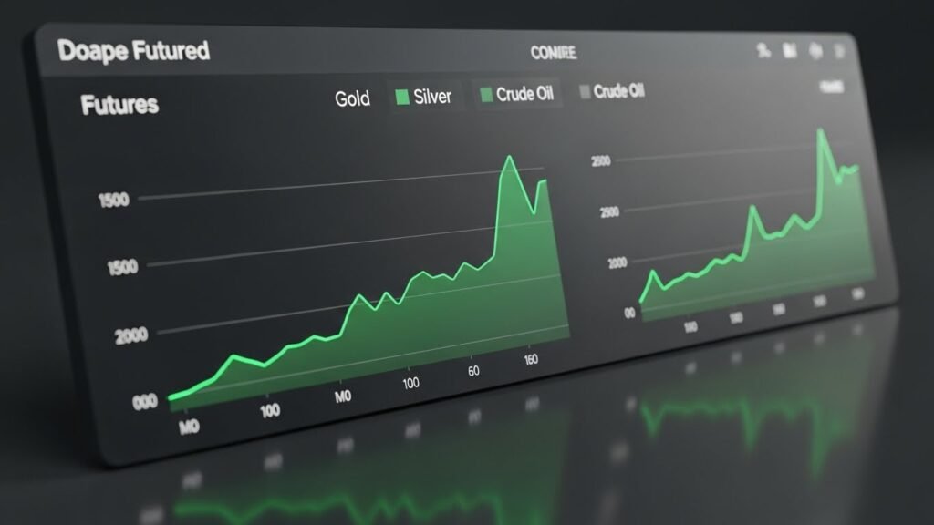 글로벌 원자재 선물 시장의 변동성 비교 데이터 차트